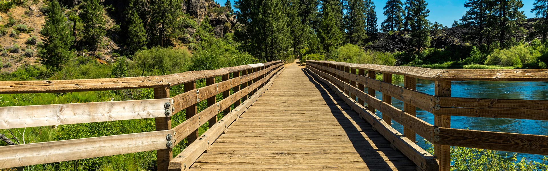 Central Oregon bridge on the Deschutes