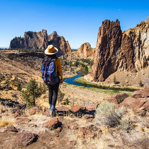 Overlook at Smith Rock State Park, recreation area